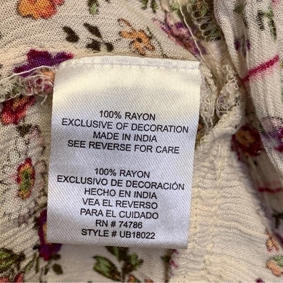 Patrons of Peace Floral Tank Top - Pink and Cream - Picture 5 of 7